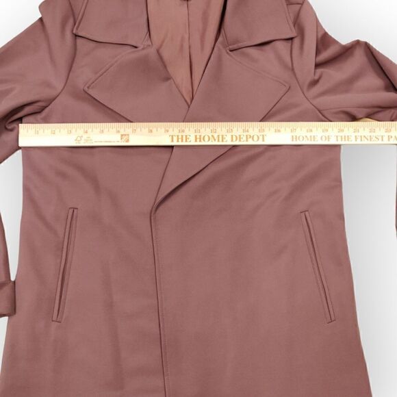 NWOT Adrianna Papell dusty blush pink open front blazer jacket size S - Picture 3 of 10